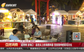 逛消博 游海口：品舌尖上的海南味道  赏夜宵中的琼岛文化
